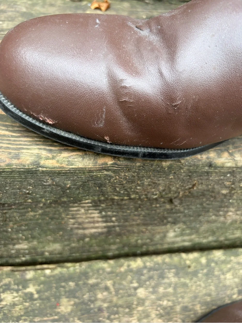 Haband Brown Executive Division Leather Ankle Boots